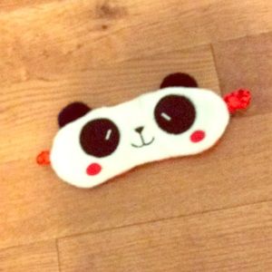 Panda sleeping mask made in China 100% polyester